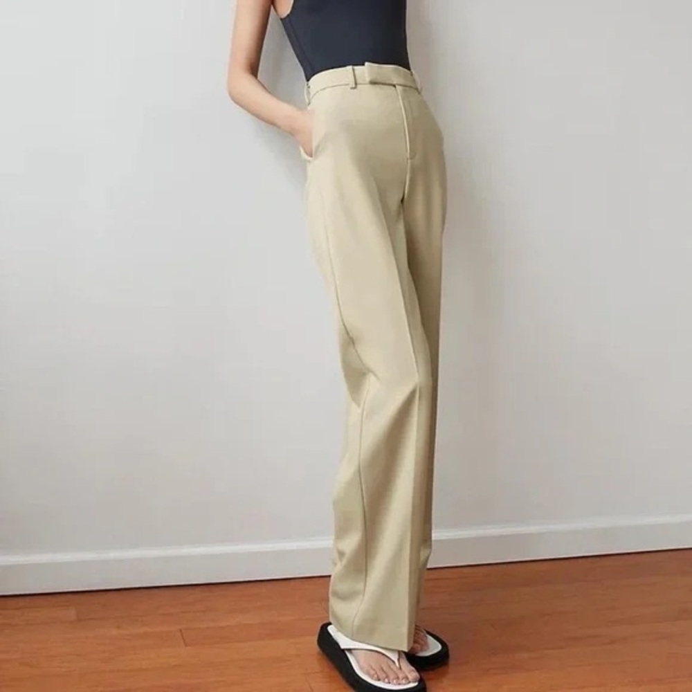 Aritzia Babaton Agency Pants - Cream - 0
